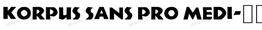 Korpus Sans Pro Medi字体转换